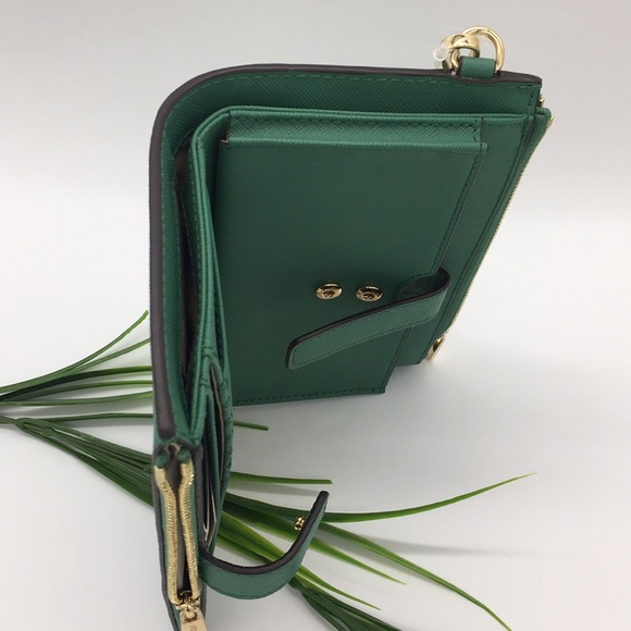 MK Jet Set Travel LG Double Zip Wristlet Wallet - Picture 7 of 8